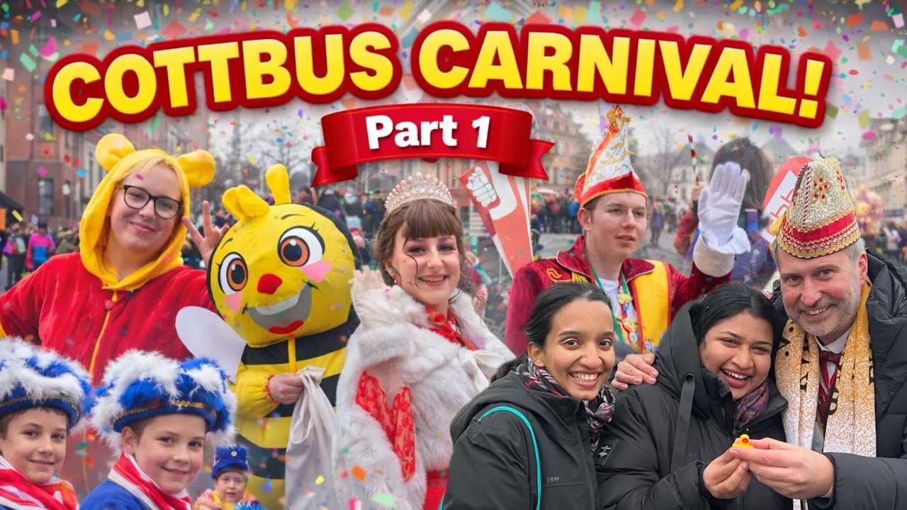 Cottbus Helau | Karnevalsumzug 2026 | Zug der fröhlichen Leute | Part 1 | Abhirami Nair | Ayswarya 