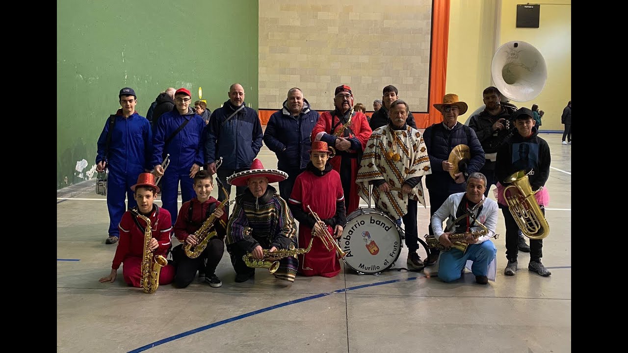 CARNAVALES EN MURILLO EL FRUTO AÑO 2024. TXARANGA ALTOBARRIO BAND