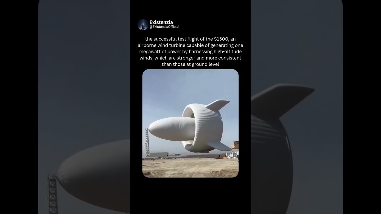 Airborne Wind Turbine Harnessing High-Altitude Winds