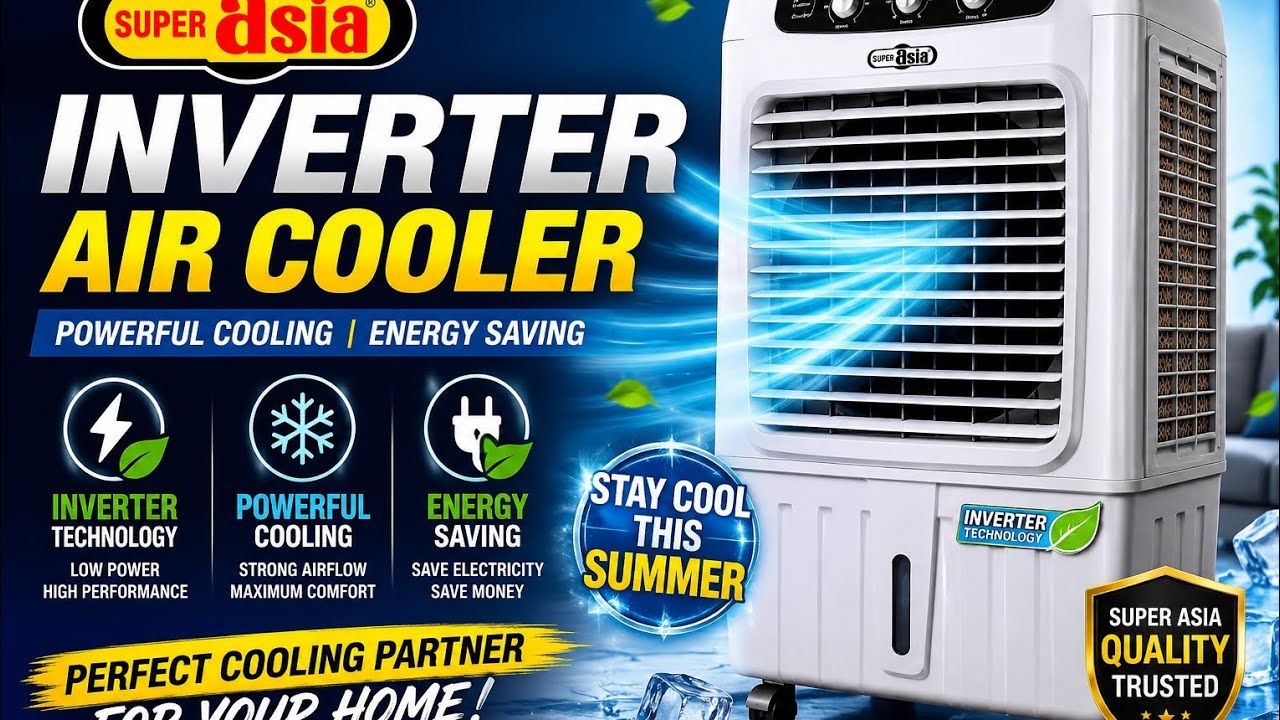 🔥 Super Asia Inverter Air Cooler | Best Cooling for Summer 2026