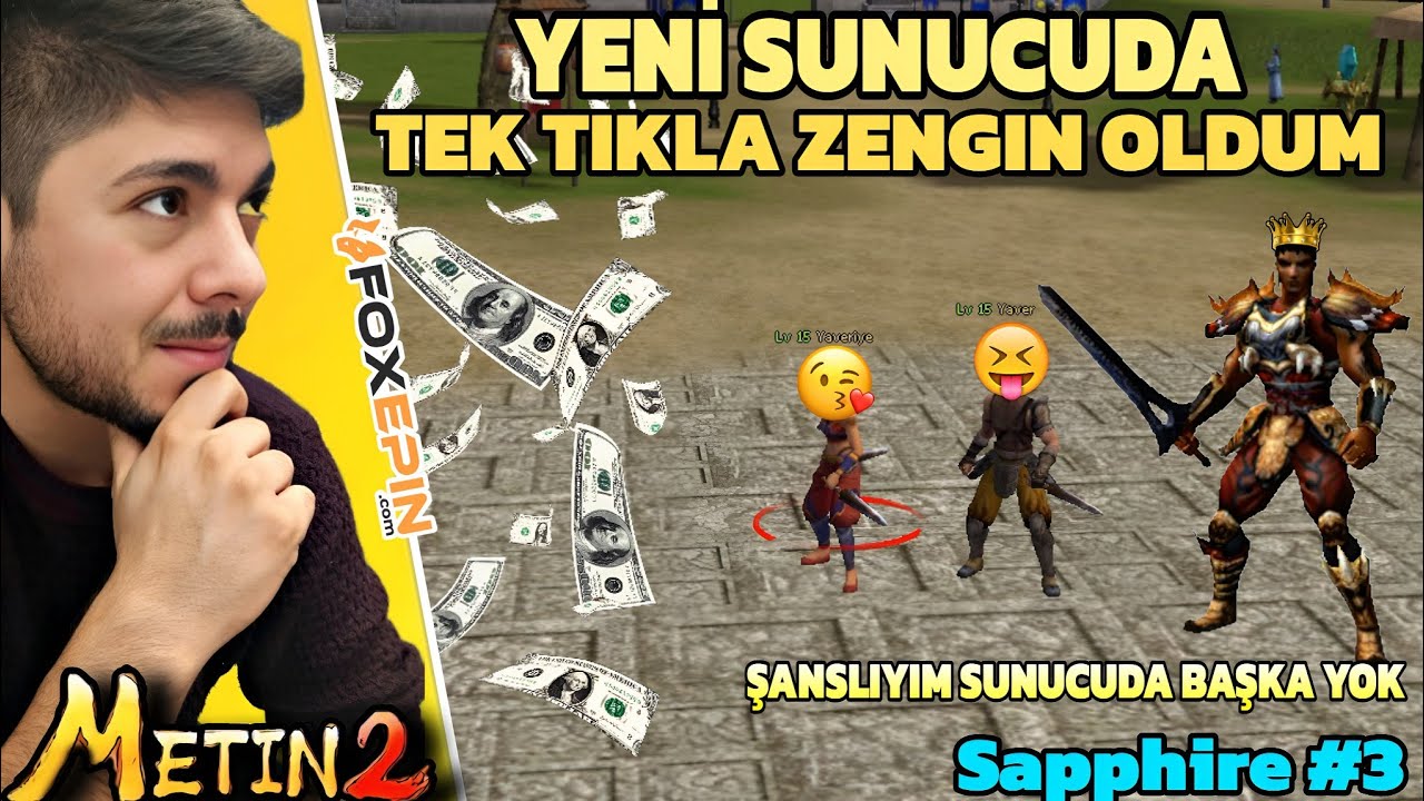 YENİ SUNUCUDA BU KADAR ŞANS FAZLA | Metin2 TR Safir #3 #metin2 #sapphire #metin2tr