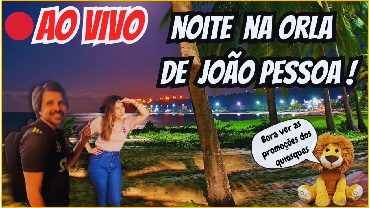 Rolê AO VIVO na orla de João Pessoa 🌴 | Promoções nos quiosques e o movimento no Largo!