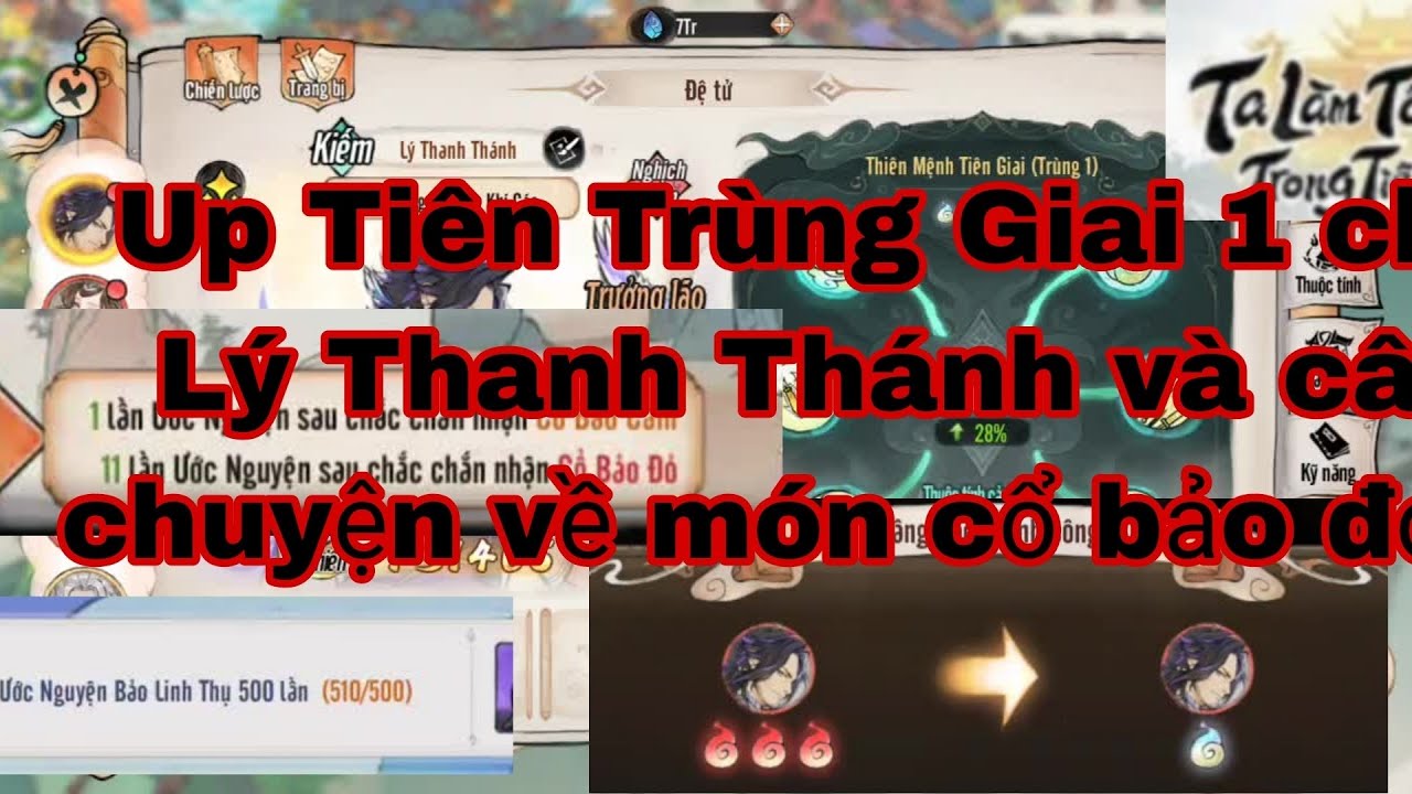 Ta Làm Tông Sư Trong Tiên Môn - Up Tiên Trùng Giai 1 cho Lý Thanh Thánh và nổi buồn quay cổ bảo.