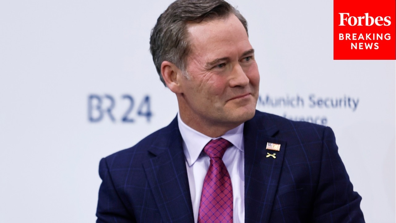 UN Ambassador Mike Waltz Touts Gaza Plan, Board Of Peace At Munich Security Conference
