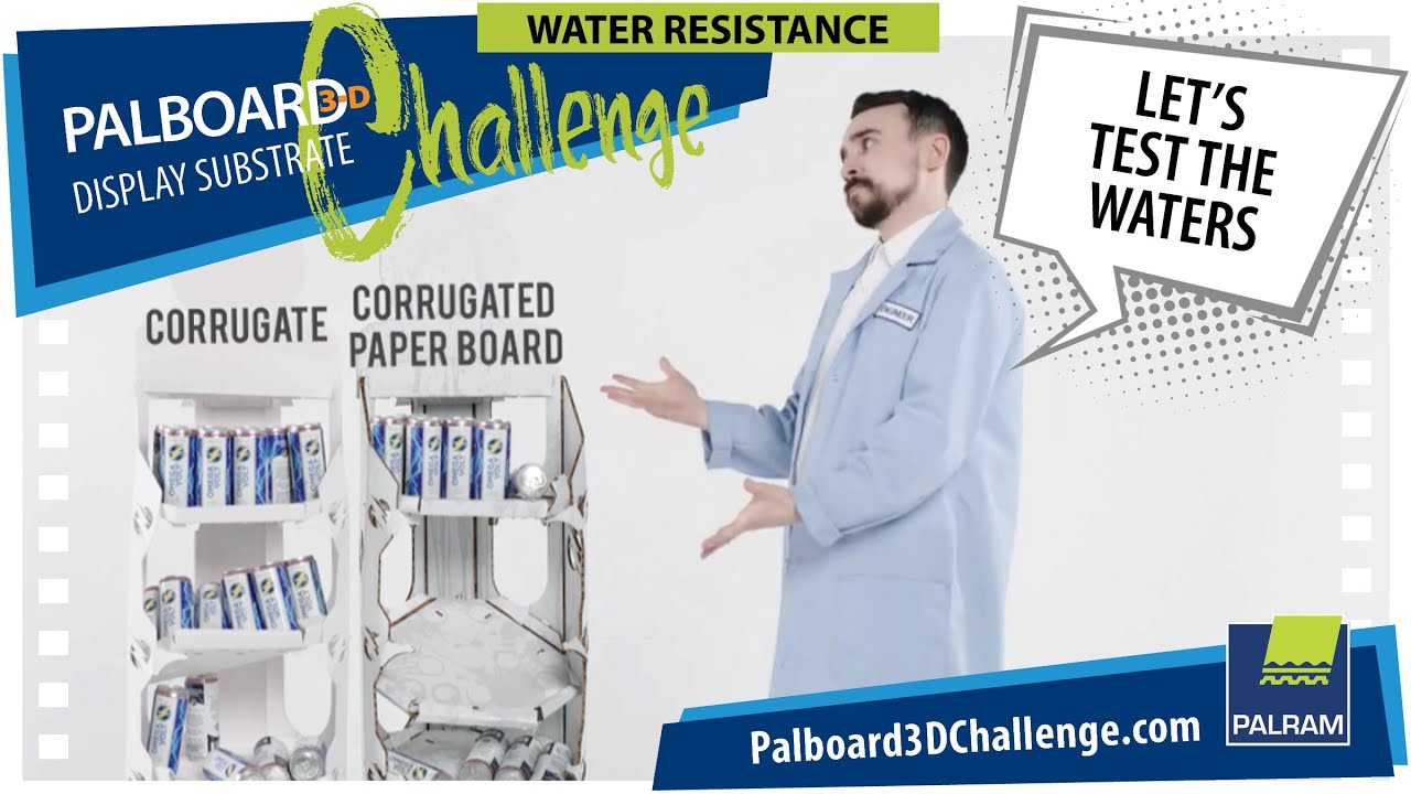 Palram Display Substrate 'Water Resistance' Challenge: PALBOARD® wins!