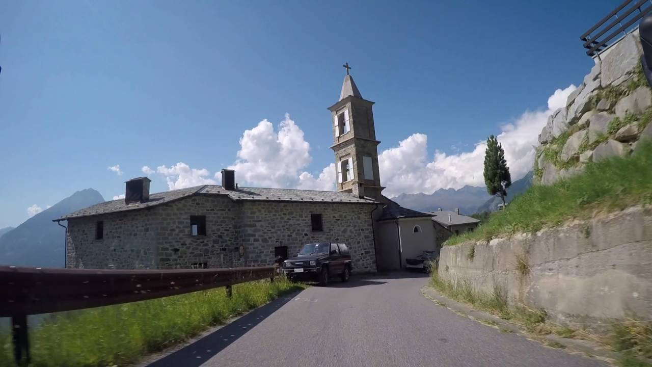 Abfahrt vom Mortirolo nach Grosio / Descent from the Mortirolo to Grosio