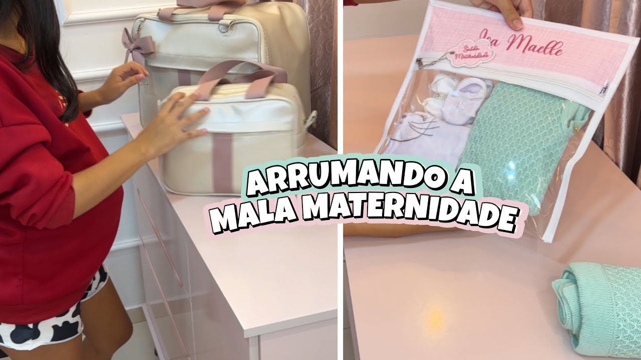 ARRUMANDO A MALA MATERNIDADE DA BEBÊ ❤️ oque estou levando e como montei | Khayla Lima