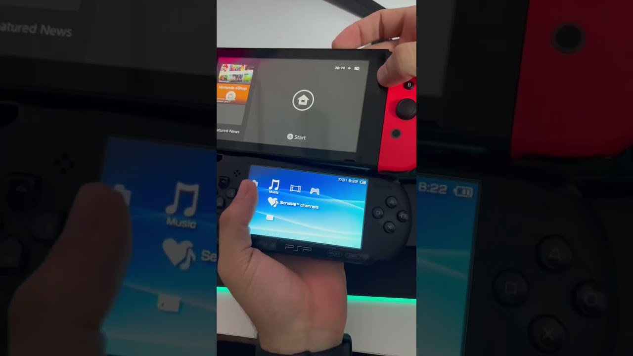 Switch vs PSP Boot Up Speed Comparison - (Shocking!) 