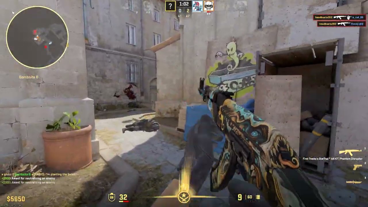 4 kill CLUTCH to WIN #inferno #cs2 #akrecoil