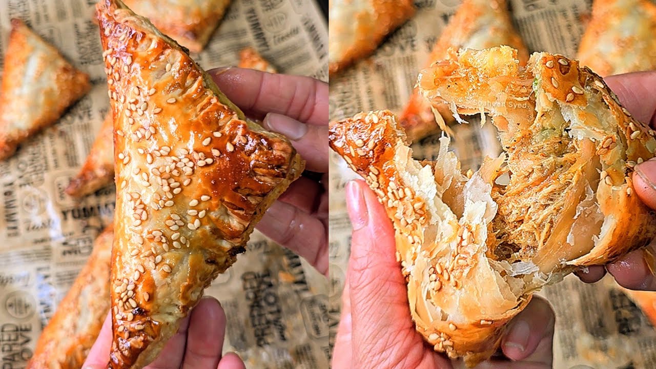 Non fried Creamy Chicken Puff Pastry | Ramzan Special Recipe | freeze for ifthari 