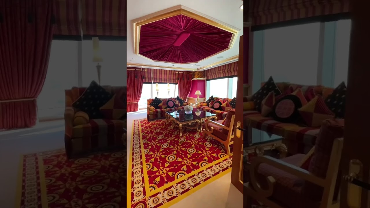 This is how the Royal Suite of the Burj Al Arab looks like ! #ishangoyal #shorts