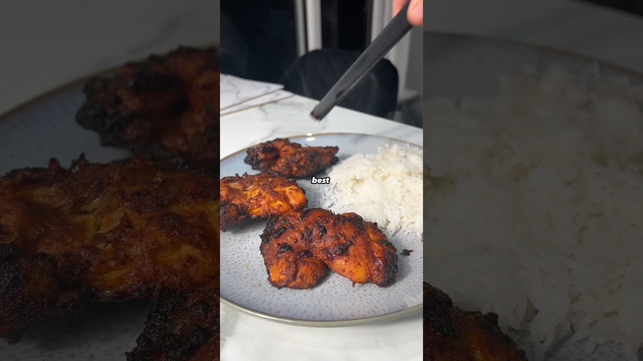 Crispy AIR FRYER CHICKEN THIGHS 🤤 #healthyrecipes #recipe