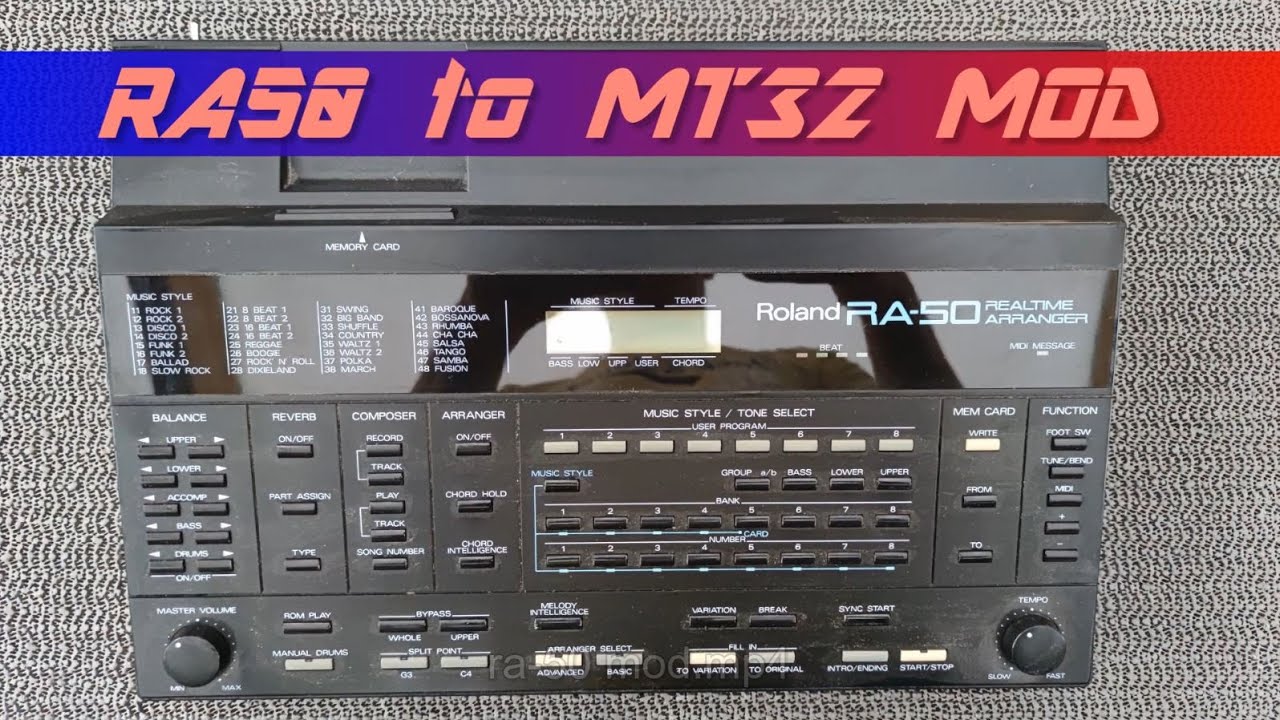 Tutorial: Roland RA-50 to MT-32