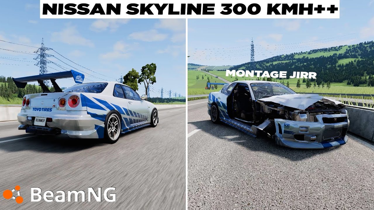 Begini Rasanya Bawa Skyline R34 Bore Up 😎😎 BeamNG Drive Gameplay Indonesia