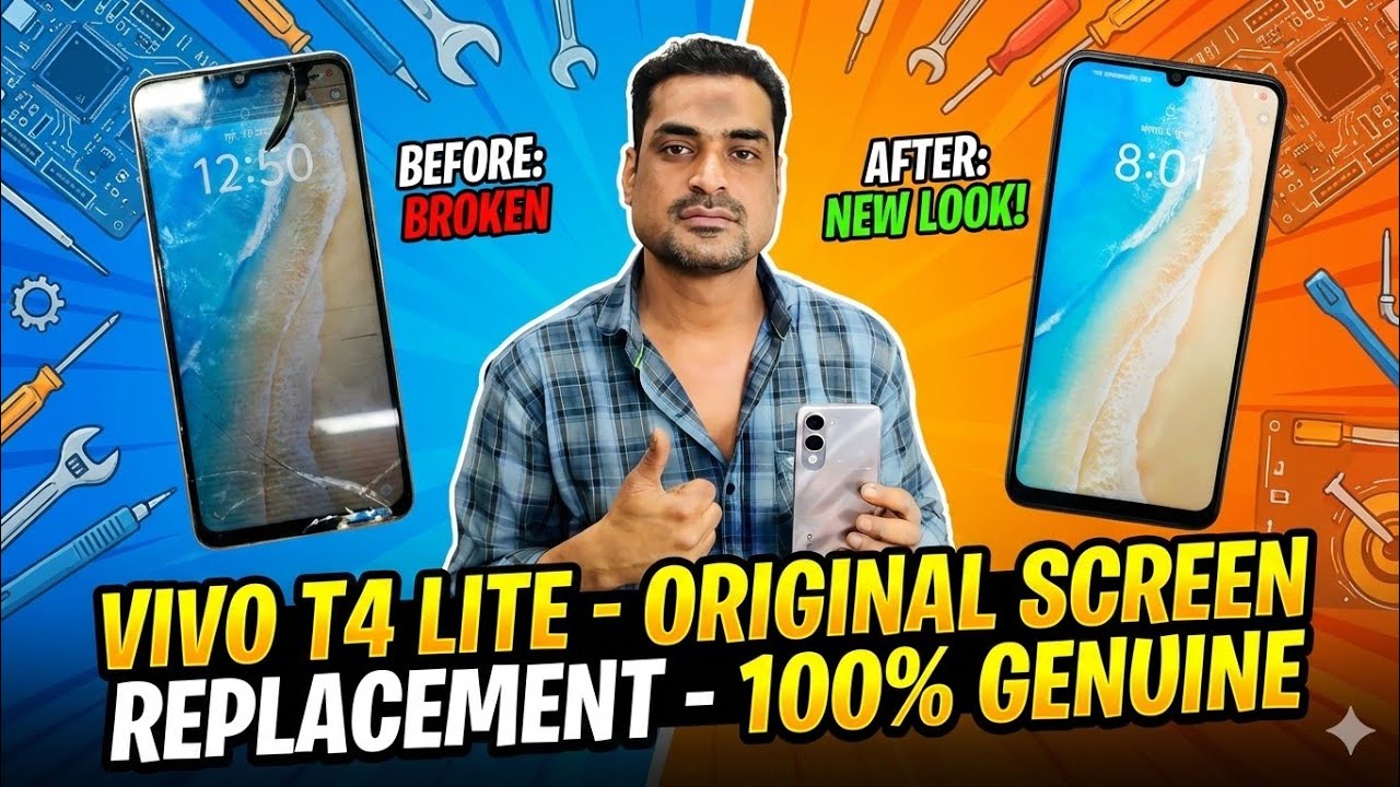 Vivo T4 Lite 5g Original Display Replacement