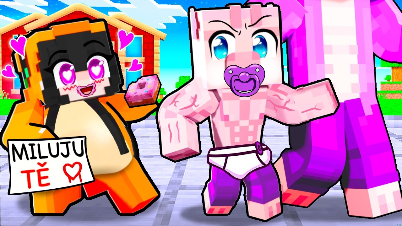 VYŽRANÁ MIMI MIA miluje NAMAKANÝHO MIMI BOUCHALA v Minecraftu!