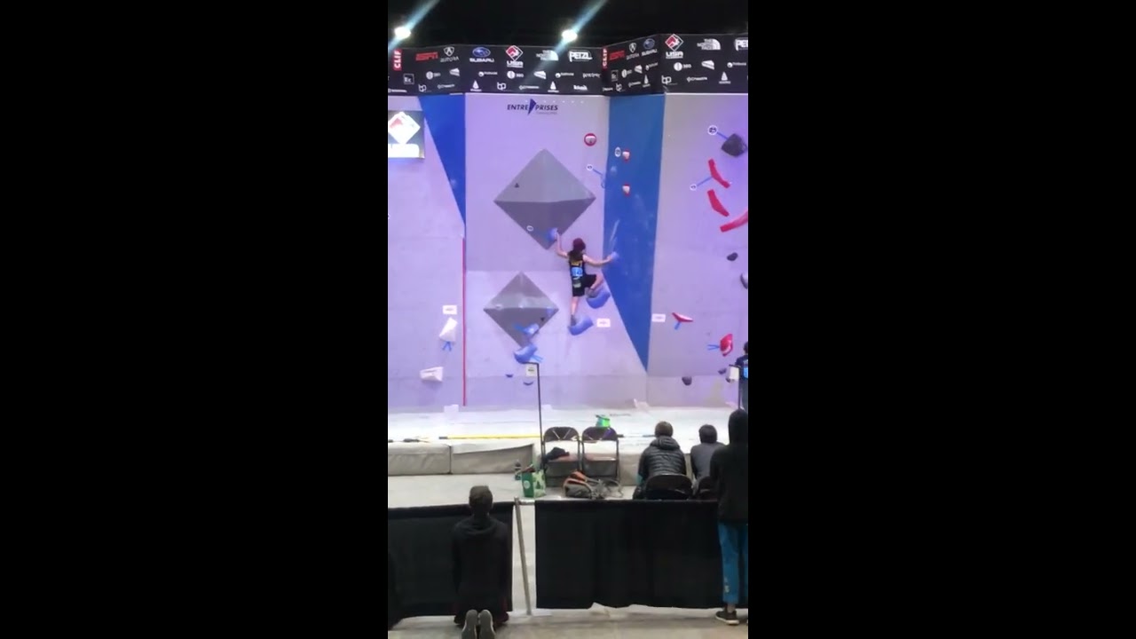 2019 USAC Bouldering Youth Nationals - Redmond Oregon -  Route #2