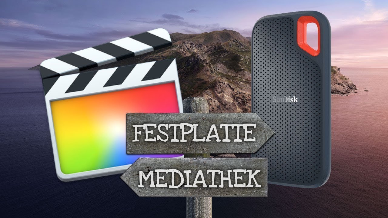 Mediathek auf externe Festplatte verschieben | Final Cut Pro X
