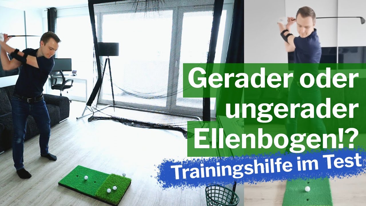 Golfschw&uuml;nge - Gerader oder ungerader Ellenbogen? Trainingshilfe im Test