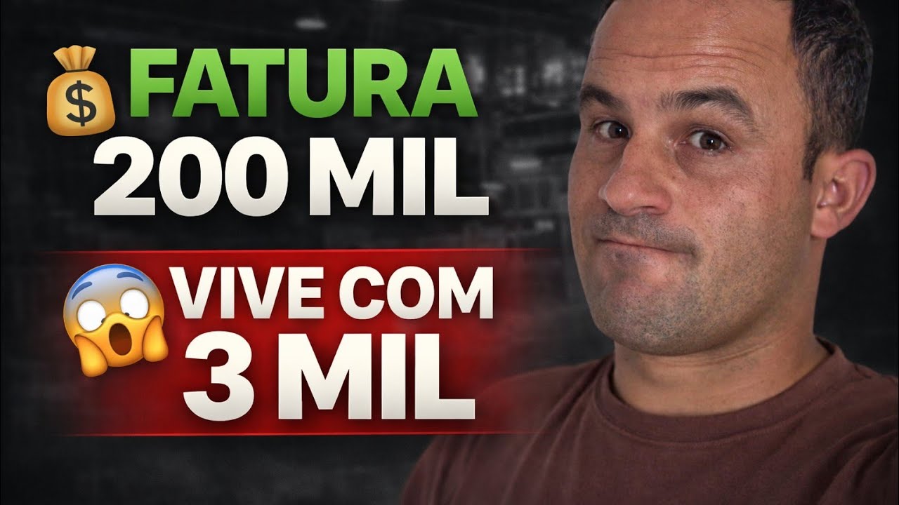 Empresário fatura 200 mil por mês mas vive apenas com 3 MIl 
