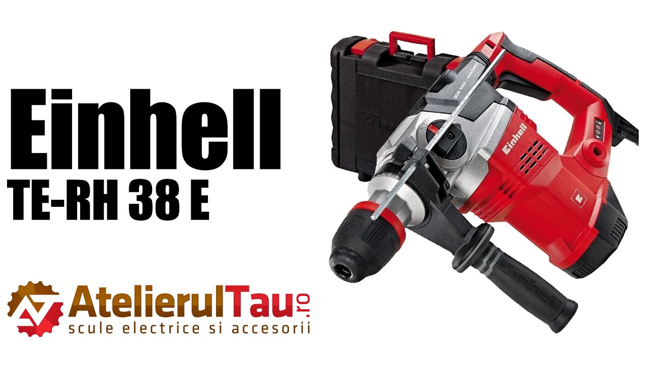 Einhell TE-RH 38 E - Rotopercutor SDS-Max, 1050 W, 9 J - Prezentare&Test in sarcina