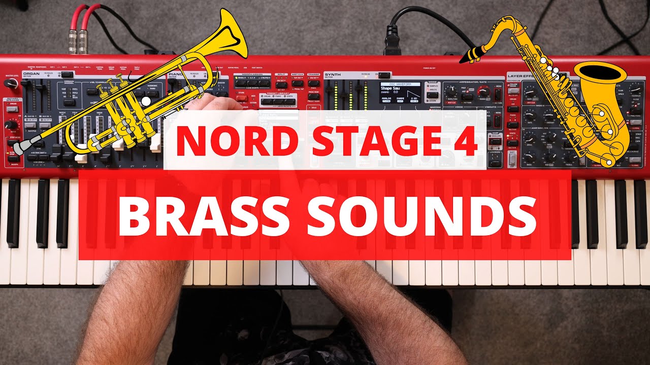 Nord Stage 4 - Демонстрация сэмплов духовых инструментов (трубы, саксофон и многое другое!)