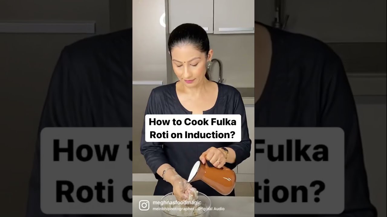 Making Fulka Chapati on Induction Cook Top | #Shorts #CookingTips #FulkaRoti #Short