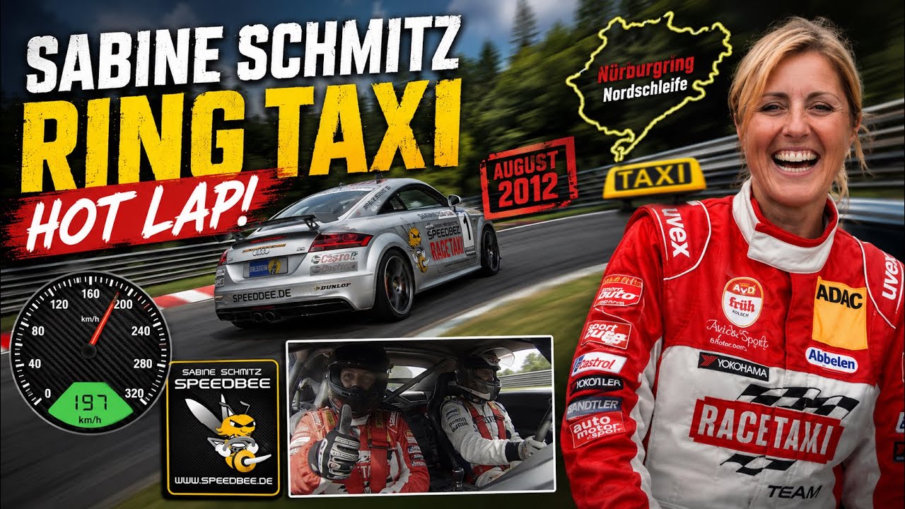 Sabine Schmitz Ring Taxi on the Nürburgring Nordschleife August 2012 [RIP Sabine you were the BEST!]