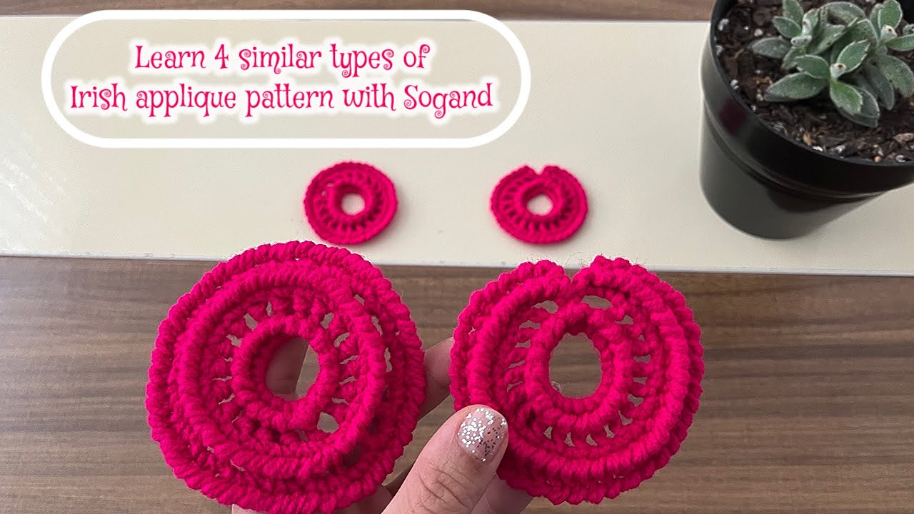 Learn 4 similar types of Irish applique pattern with Sogand