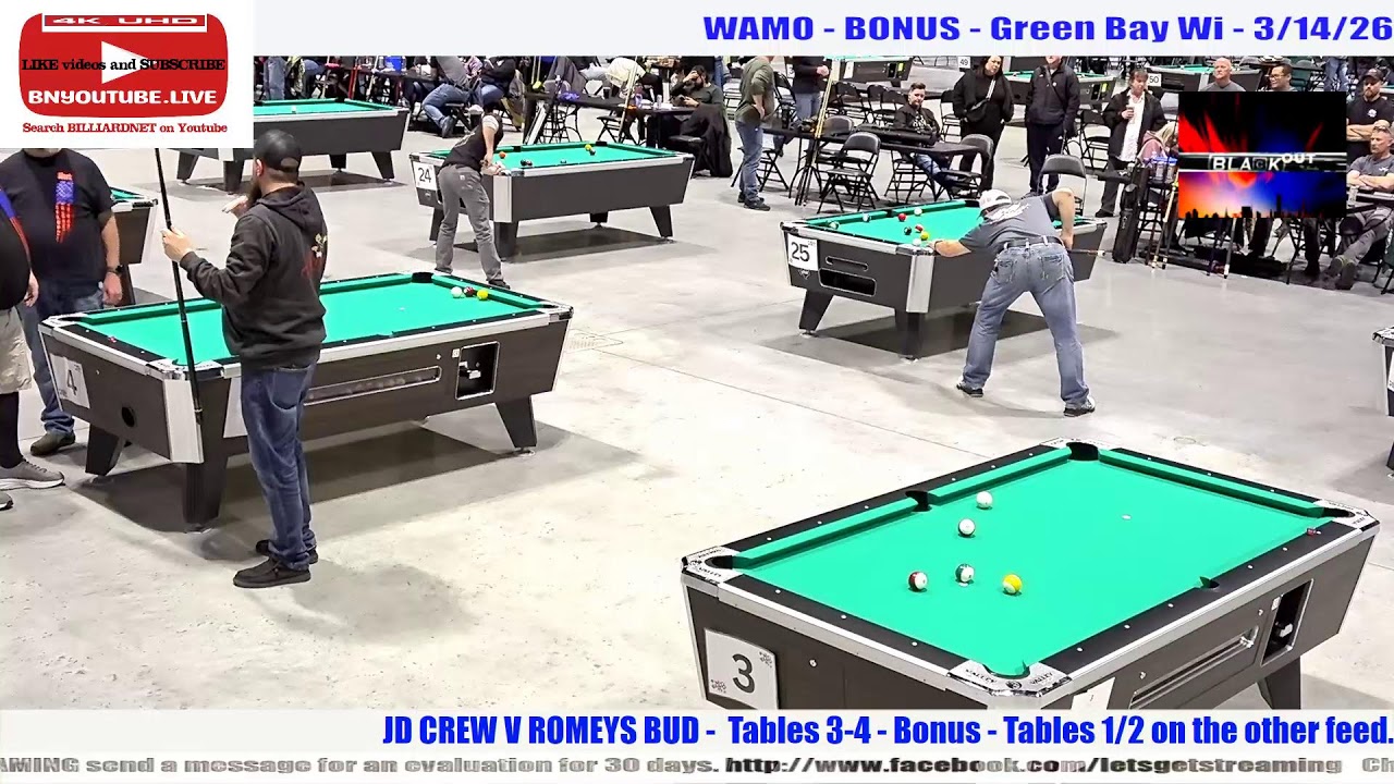BONUS - WAMO STATE - JD CREW V ROMEYS BUD - Green Bay Wi - 3/14/26