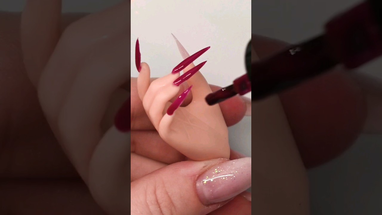 Miniature manicure 💅 #nailart #ooak #short #dollcustomizing #ooak #smartdoll