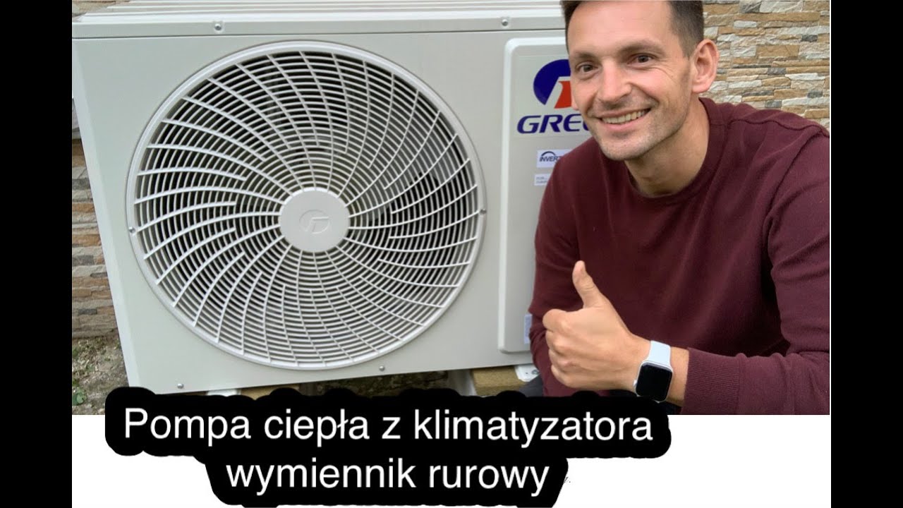 Pompa ciepła z klimatyzatora wymiennik rurowy