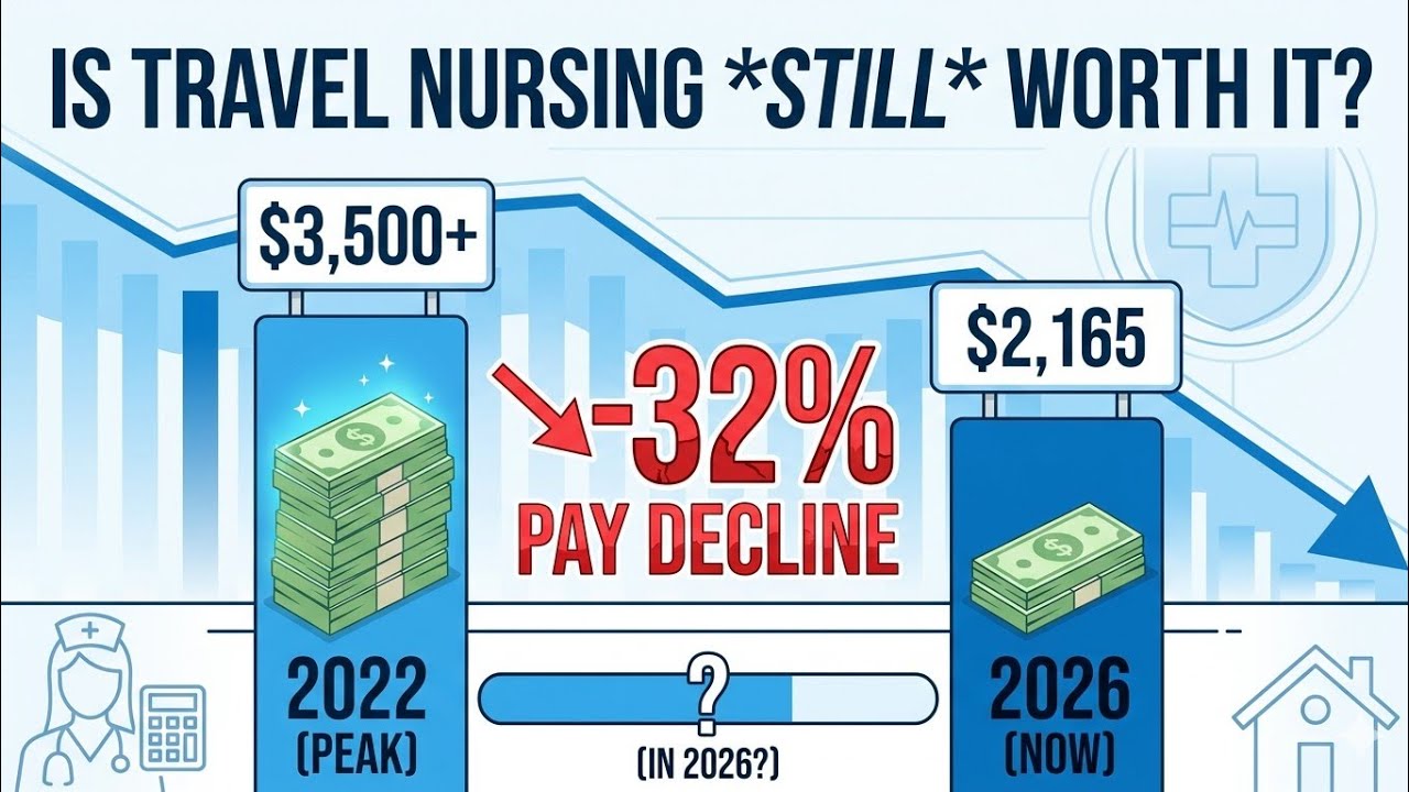 Is Travel Nursing Still Worth It in 2026? &mdash; Pay Fell 32%, Here's the Real Answer