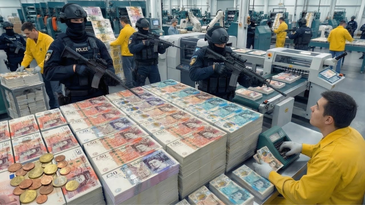 Inside the British Pound Factory: How High-Security GBP Notes Are Made (Full Process)