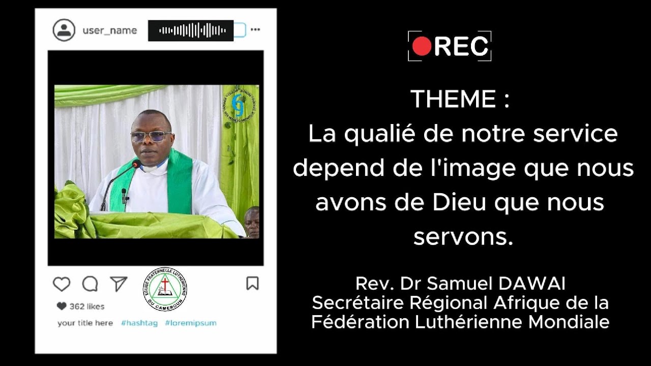 PRÉDICATION AU CULTE D'ORDINATION DES ANCIENS, DIACRES ET DIACONESSES À BIYEM-ASSI YDÉ 20 OCT. 2024