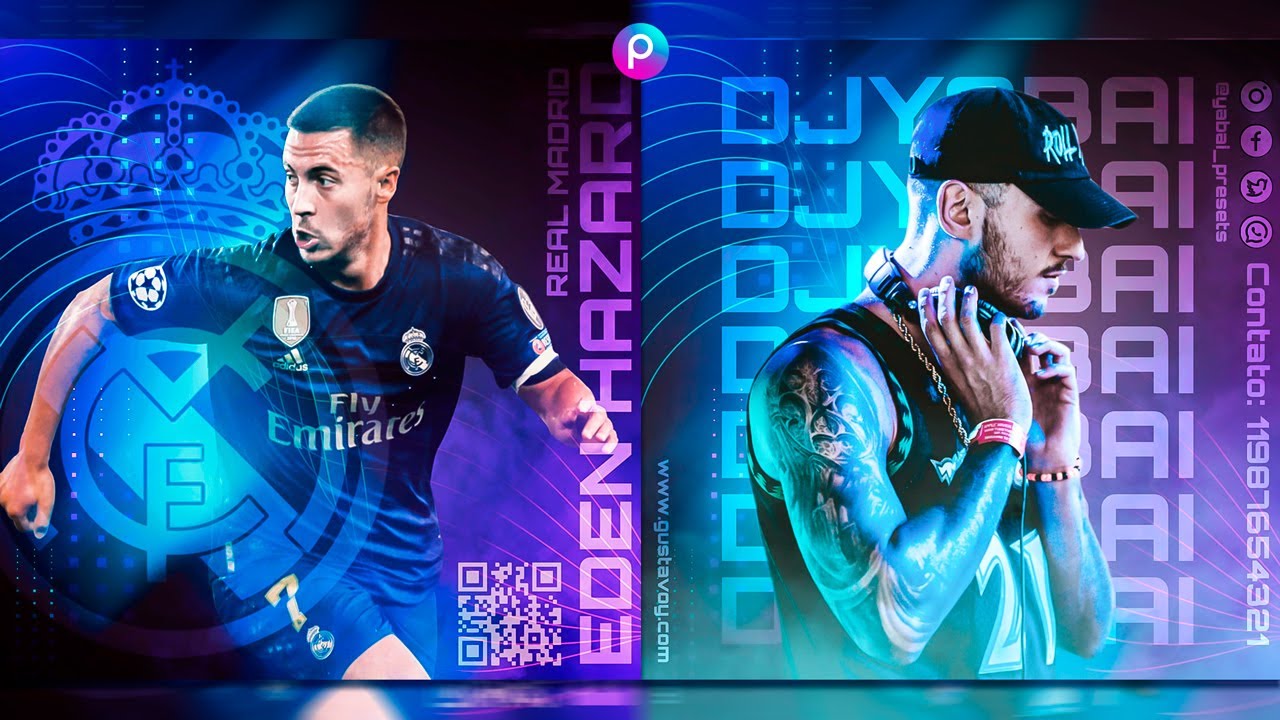 Como fazer FLYER de Eventos pelo celular | PicsArt app DJ Show  Futebol Post Redes Sociais