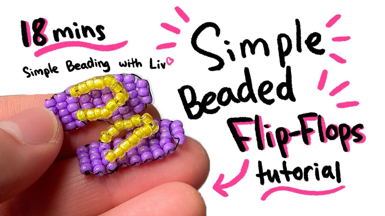 Simple Beaded Flip-Flops Tutorial