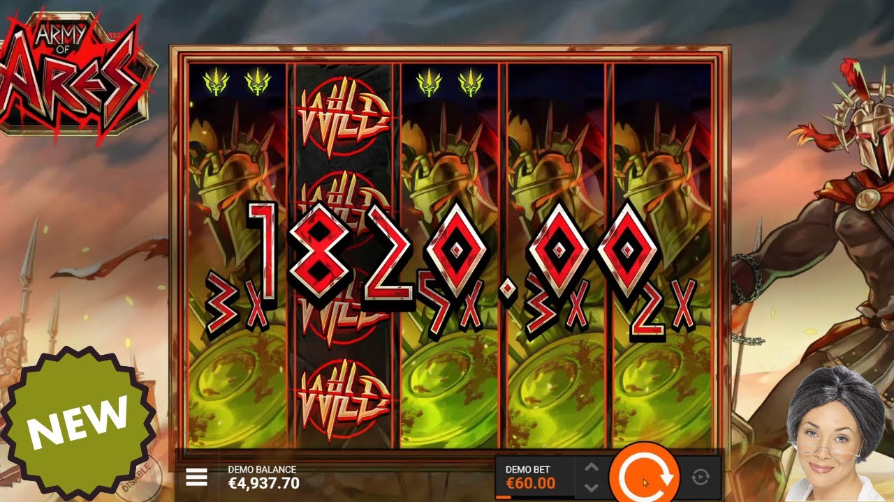 👩&zwj;🦳🎰 ARMY OF ARES 👀 NEW SLOT🚨HACKSAW GAMING👍 🎰 #newslots 🚨