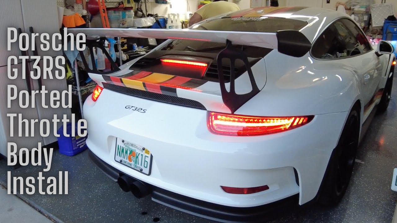 Porsche GT3RS Soler Performance Ported Throttle Body Install