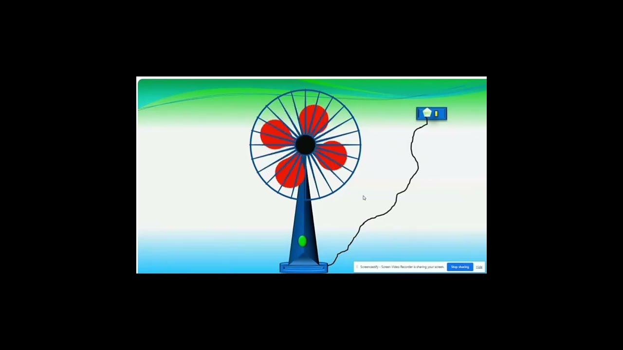 How to Make Fan Design in PowerPoint | Table Fan Animation 🔥 #tablefan  #officeguide #shortvideo 