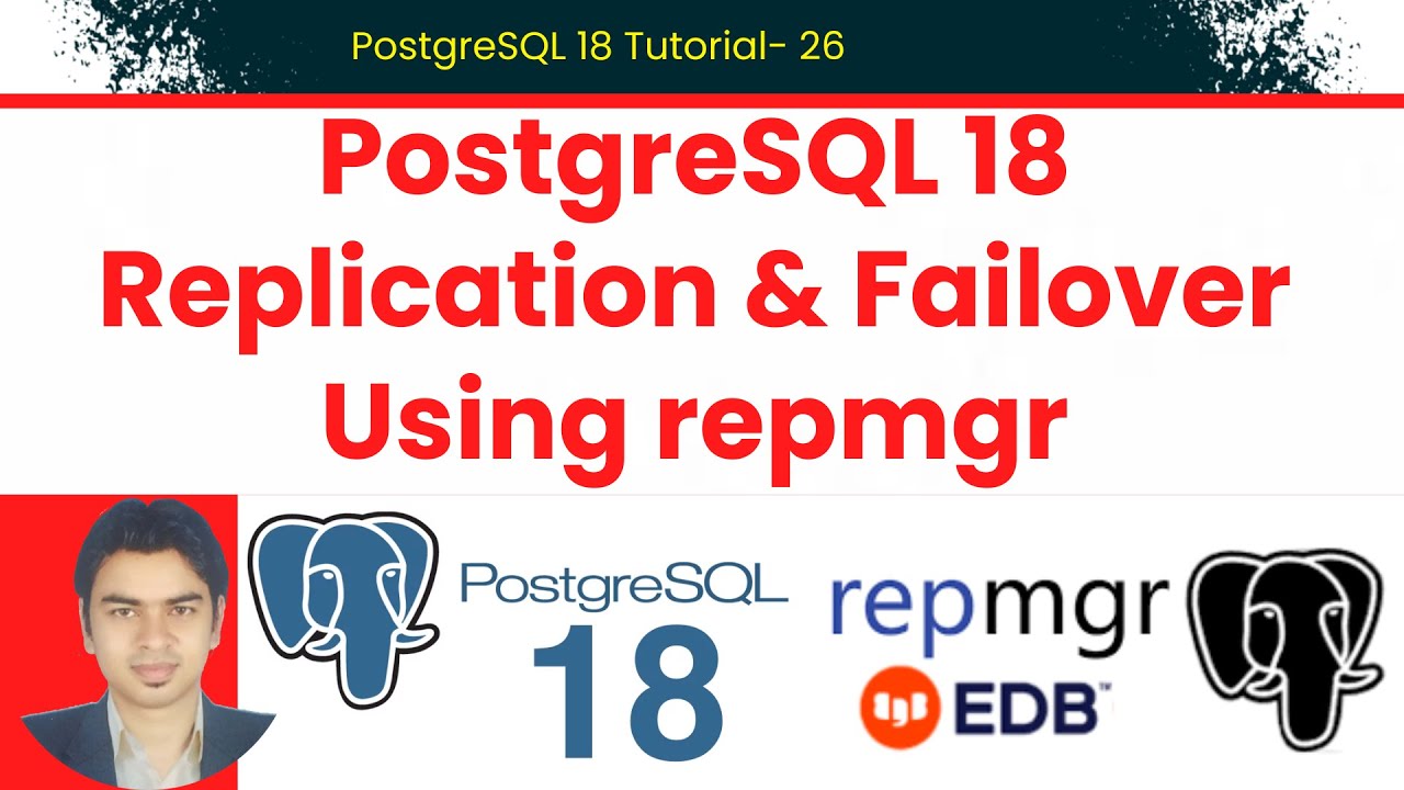 Репликация и отказоустойчивость PostgreSQL 18 с использованием repmgr | Настройка кластера из 2 у...