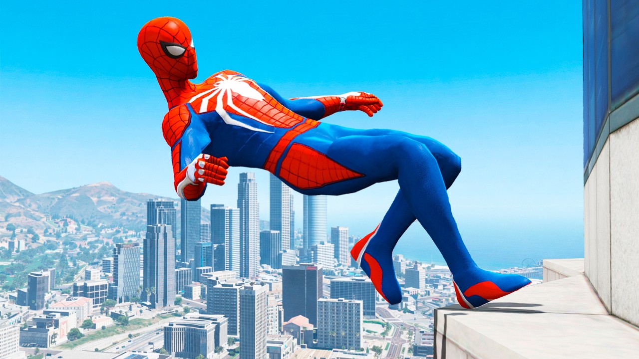 Spider Man Funny Game Moments (GTA 5 Spiderman Fails) #9
