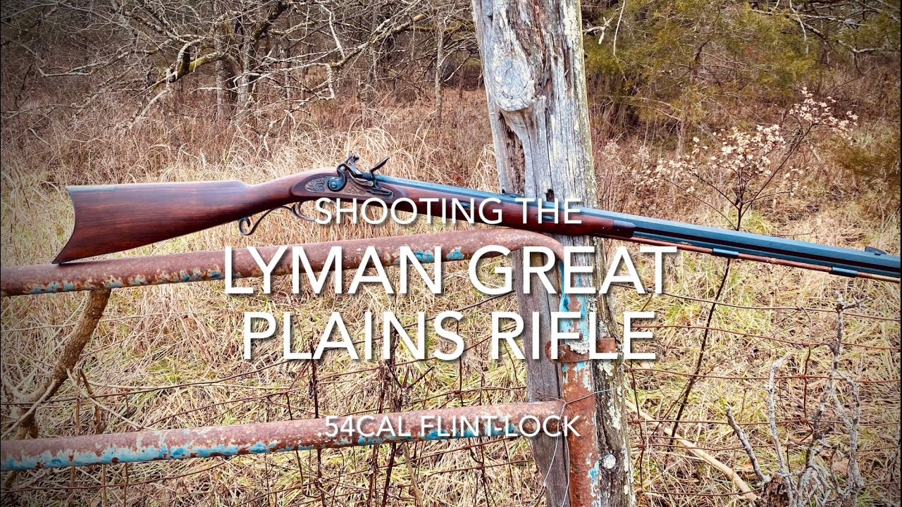 Стрельба из кремневой винтовки Lyman Great Plains калибра .54.