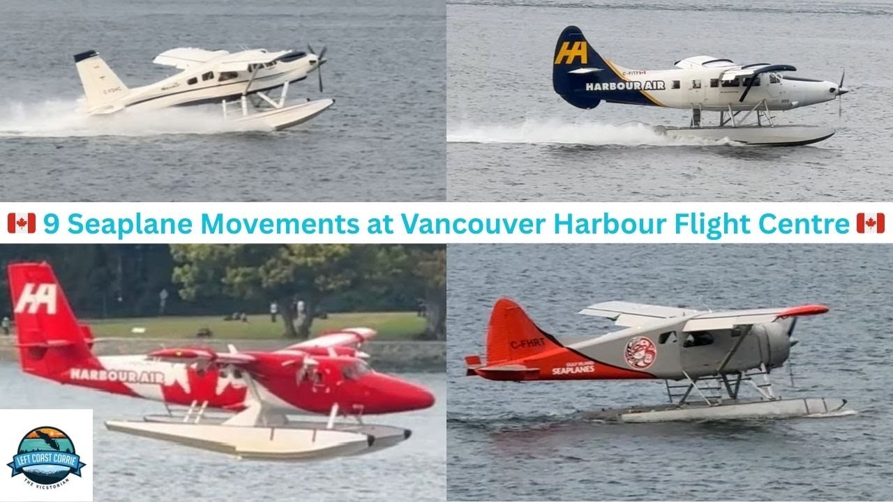 Представление полностью канадских гидросамолетов De Havilland в летном центре Vancouver Harbour