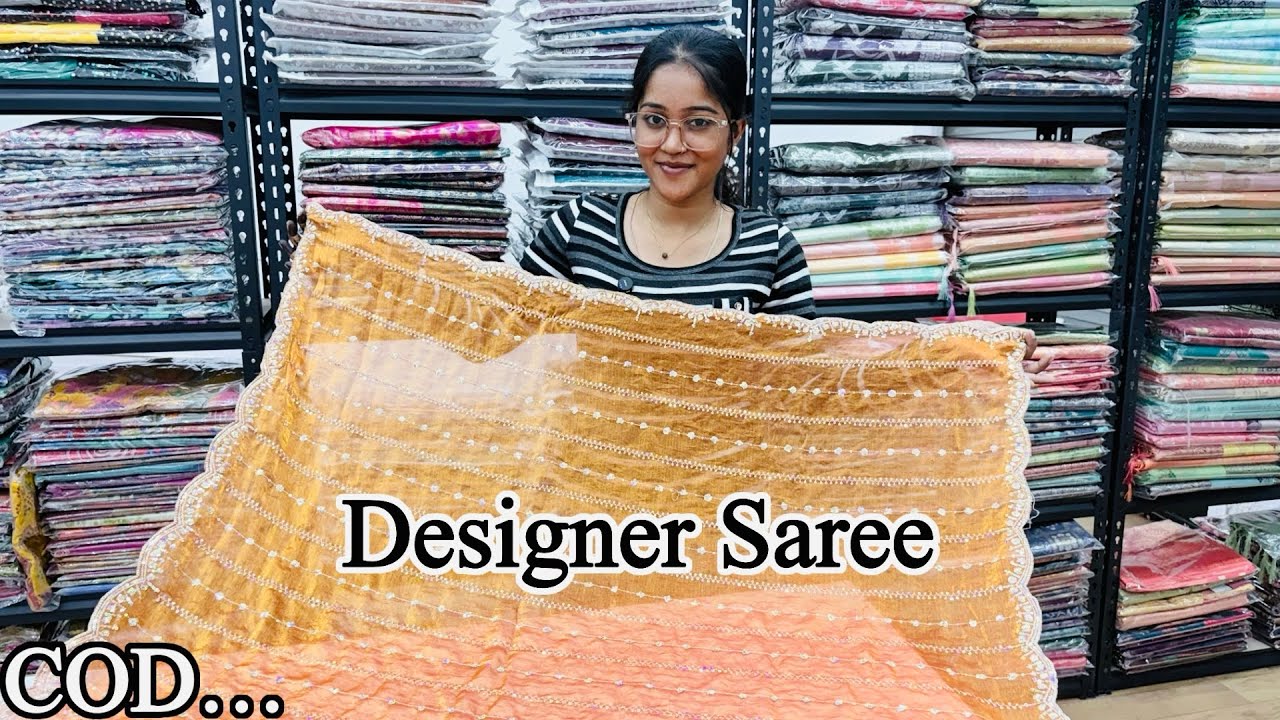 Designer Saree ₹50 में 150 वाली साड़ी, पूरे भारत में सबसे सस्ती | Saree Wholesale Market In Surat