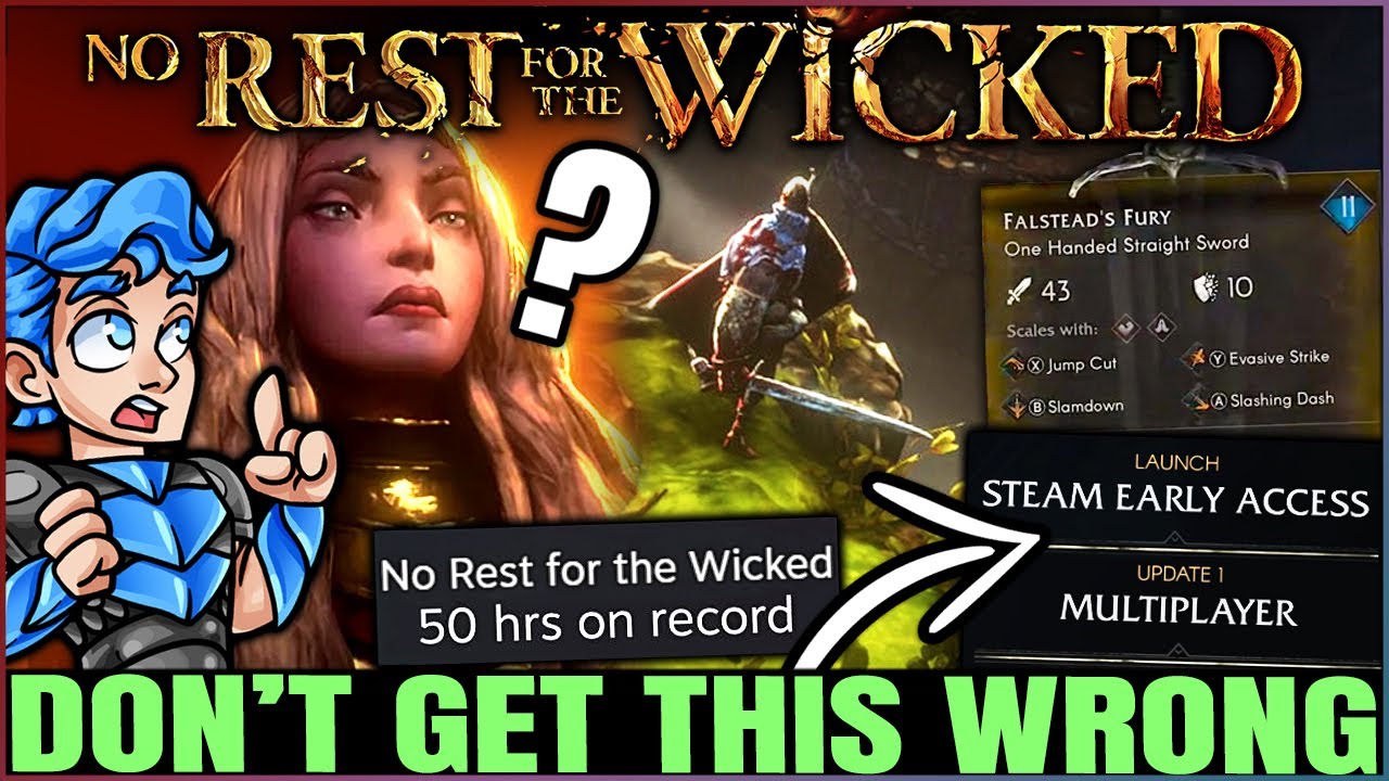 No Rest for the Wicked - 10 IMPORTANT Things You NEED to Know Before Playing! (Early Access Guide)