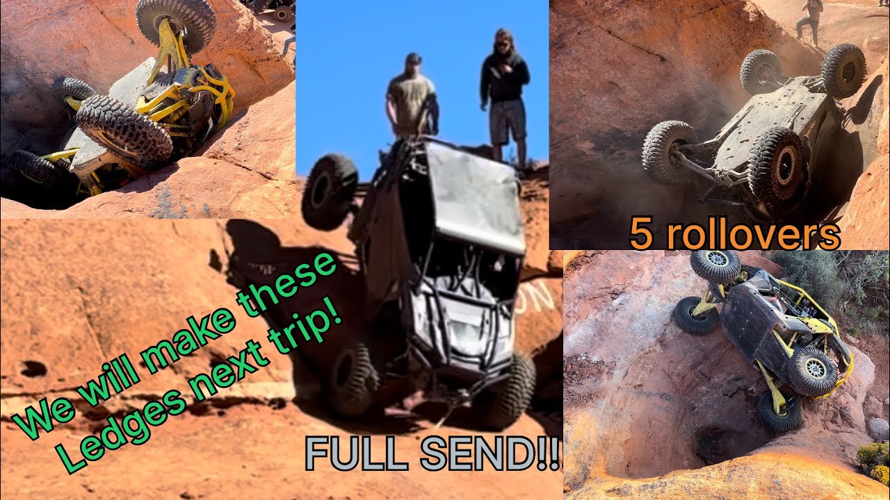 5 rollovers, and 1 broke axle the cauldron, you gotta be totally nuts, and the maze at sand hallow