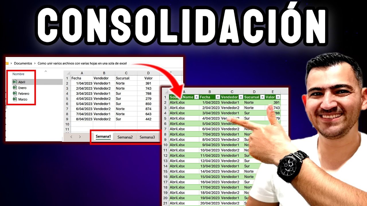💥DESCUBRE Como Unir varios Archivos con Varias Hojas de Excel en uno solo con POWER QUERY 💥