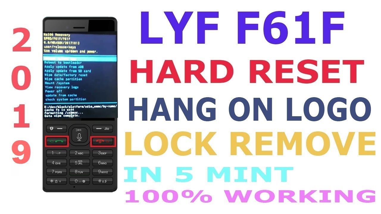 Jio F61F Hard Reset & Remove Phone Lock 1000% Working By Hindi Indian Technology