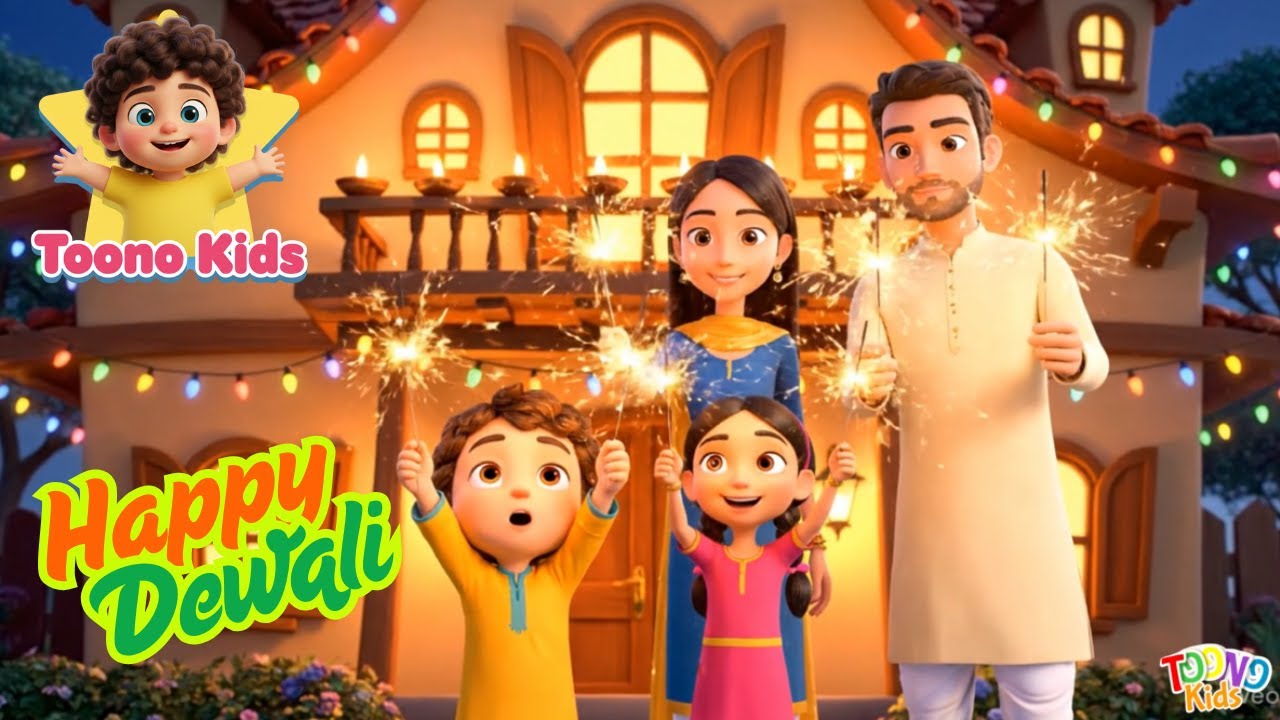 Diwali Aayi Diwali Aayi 🎆 | Happy Diwali Kids Song | Hindi Nursery Rhyme | Family Rhymes 🪔